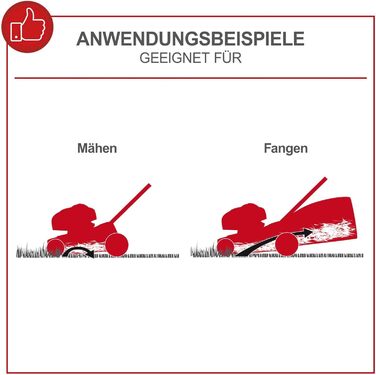 Бензиновий газонокосарка Scheppach MP132-40 - 3.3 PS, ширина 40 см, 3 положення висоти стрижки, кошик 35 л, легкий та компактний, великі колеса, Solo