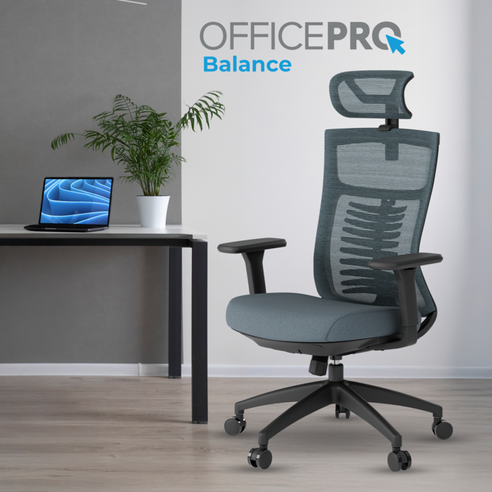 Крісло офісне OfficePro Balance OC550-B-DG-DG