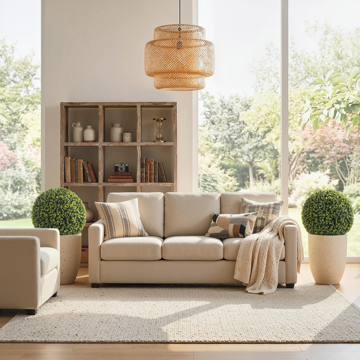 Дві штучні кулі з самшиту, 52 см, стійкі до УФ-випромінювання, 1086 листків, для внутрішнього та зовнішнього декору