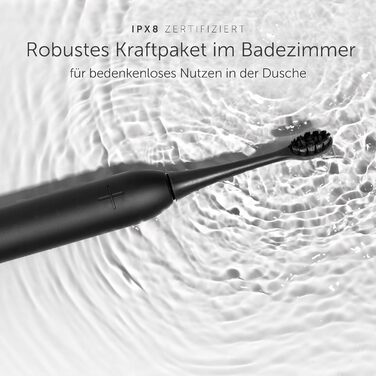 Електрична зубна щітка Wondersmile PRO - Перевірена TÜV, 4 режими, 60 днів роботи від акумулятора, чорний комплект для догляду за порожниною рота