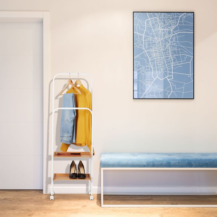 Підставка для квітів Relaxdays на колесах з 2 полицями