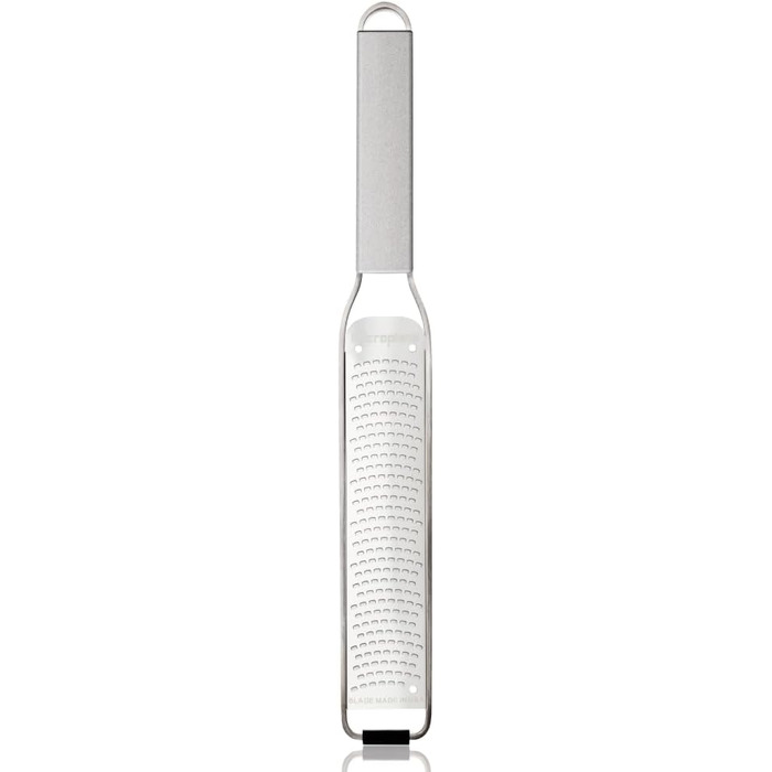 Мікроплан NEUE Professional Serie GROBE Klinge: професійна тертка з великою лезою з нержавіючої сталі | Елегантний дизайн | Для твердого сиру, моркви, кокосу, горіхів, шоколаду, імбиру та часнику | Виготовлена в США