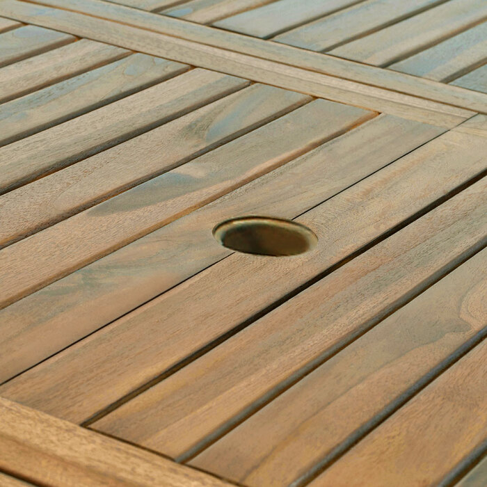Садовий стіл Vanamo eucalyptus wood 150-200x100x74см сертифікований FSC®