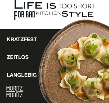 Набір посуду Moritz & Moritz ORGANIC 18 предметів на 6 осіб, бежевий. Елегантний набір тарілок з високоякісної кераміки: 6 великих тарілок, 6 десертних тарілок, 6 супових тарілок.