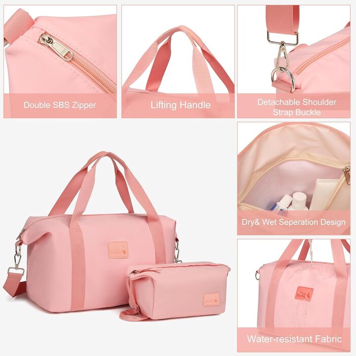 Набір валіз Sea Choice Hardschalen Trolley: 5шт (55/65/76 см), TSA-замок, рожеве золото