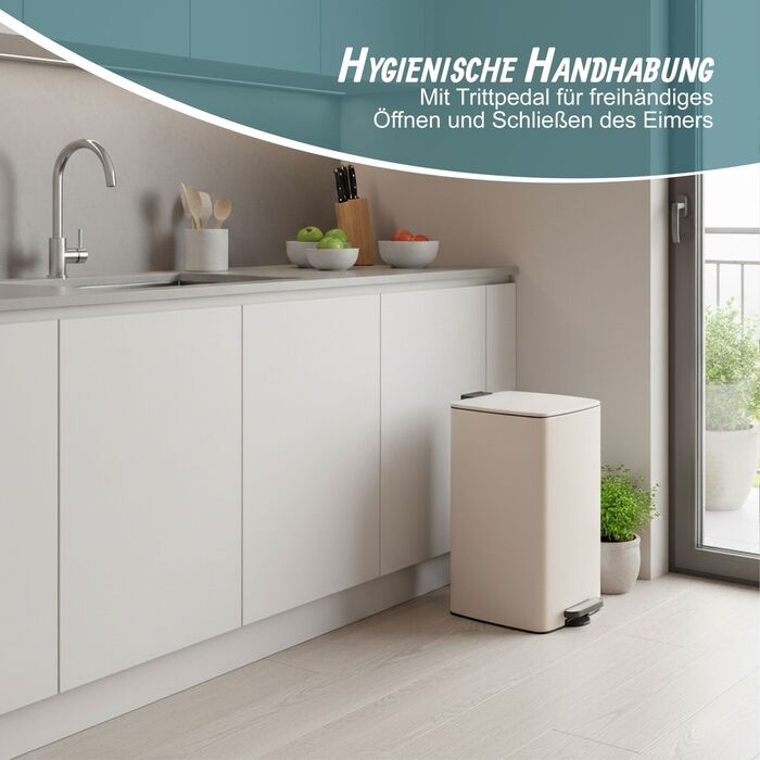 Відро для сміття Relaxdays, 30 літрів