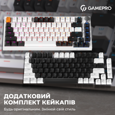 Дротова механічна клавіатура GamePro MK160W (Red) з Hot-Swap RGB White