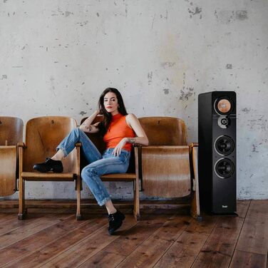 Стереодинамік Teufel Ultima 40 - підлоговий динамік HiFi, 3-смуговий, фазоінвертор, чорний