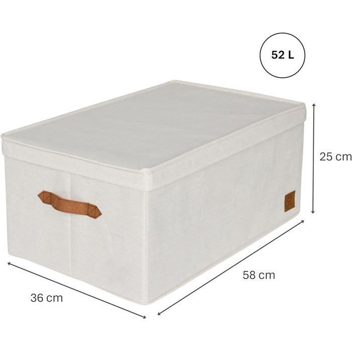 Преміум коробка для зберігання новорічних прикрас LOVE IT STORE IT - 30 відділень, 58x36x25 см, бежева