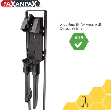 Підставка для акумуляторного пилососа Paxanpax PFC76418 для Dyson V15, окремо стояча, темно-сірий