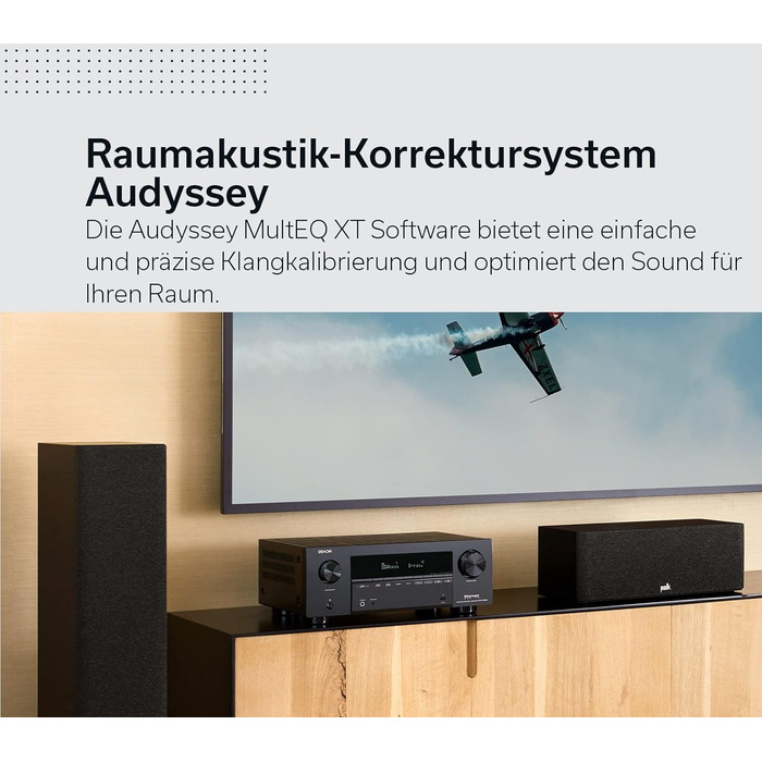 Ресивер Denon AVR-X2800H 7.2, Dolby Atmos, DTSX, 8K HDMI, Bluetooth, WLAN, AirPlay 2, Alexa, чорний