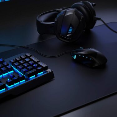 Килимок для миші Titanwolf XXXL 1500x800 мм - великий формат, гнучкий, з гумовою основою, для геймінгу, чорний