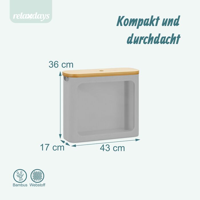 Тримач для туалетного паперу Relaxdays на 12 рулонів