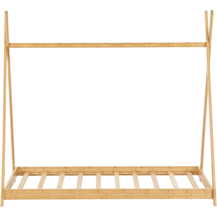 Дитяче ліжко Vimpeli 80x160 см Tipi з ламелями, бамбук, ігрове ліжко для дитячої кімнати