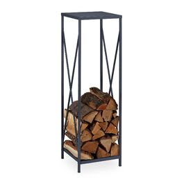 Стильна металева полиця для дров Relaxdays