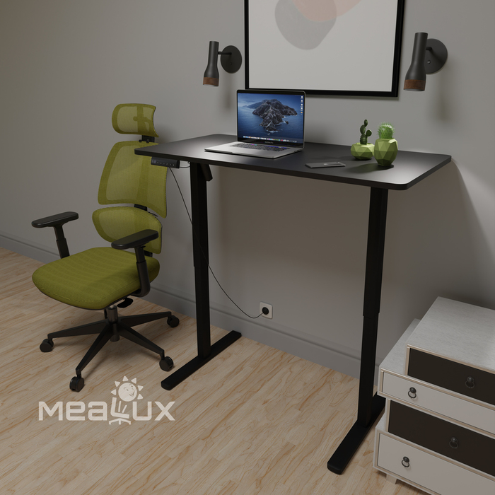 Стіл Mealux PowerDesk Lite Black з електрорегулюванням висоти (арт. EVO-201 Lite B/B)
