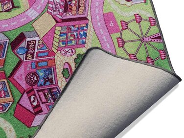 Килимок для дитячої кімнати – Ігровий килимок для хлопчиків/дівчаток – Солодке місто – 140 x 200 см
