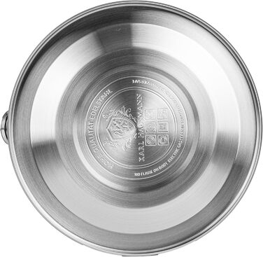 Чайник для плити Induktion 3L, чорний, з авто-свистком, нержавіюча сталь