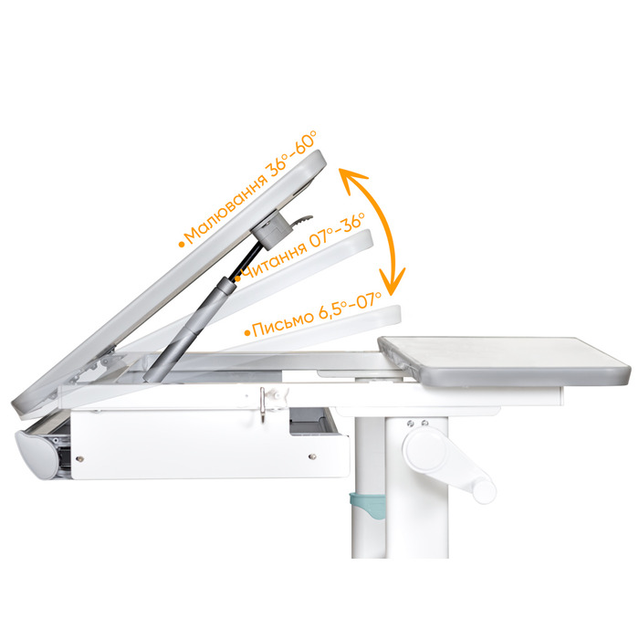 Дитячий стіл Mealux Vancouver Multicolor BL Lite (арт. BD-620 W/G MC + BL Lite)