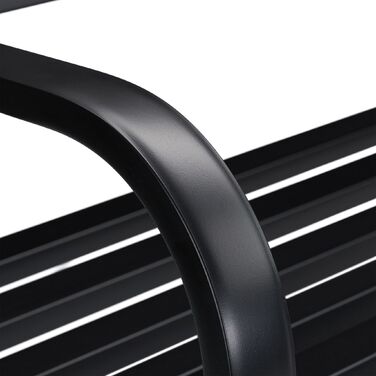 Relaxdays Чорна Садова Лавка