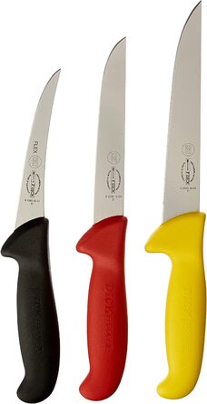 Кухонні ножі F.DICK 3 шт 13/15/18 см різні кольори
