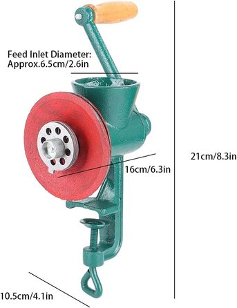 Ручний млин YRHH, чавунний ручний млин для зерна, кукурудзи, бобів, кави, пшениці, горіхів, млин, інструмент для подрібнення з