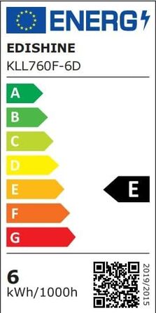 Приліжковий світильник EDISHINE, LED, вінтаж, льон, E27, штатив, стиль кантрі, бежевий натуральне дерево