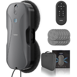 Робот-прибиральник вікон Tuntun W12pro: 5300Pa, 4-Wege система, інтелектуальна навігація, бокс для зберігання, для гладких поверхонь