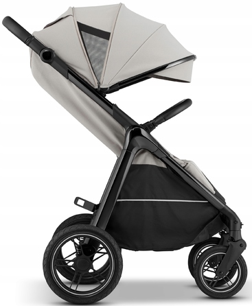 Дитячий прогулянковий візок Sirocco Maxelle: великі колеса 28 см, великий капюшон, амортизація