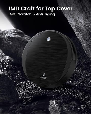 Робот-пилосос LEFANT M320 з функцією миття, потужність 6000 Па, зони заборони, для твердих підлог та килимів, керування через додаток/Alexa, розпізнавання килимів (M1)