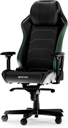 Ігрове крісло DXRacer MASTER XL, чорно-зелена шкіра з мікрофібри