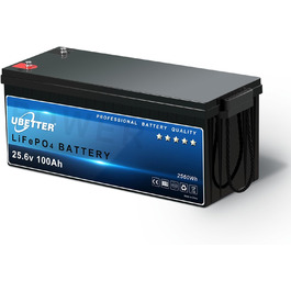 Акумулятор UBETTER Mini 12V 100Ah LiFePO4, 100A BMS, 1280 Втгод, 4000 циклів, термін служби 10 років (24 В 100 Агод)