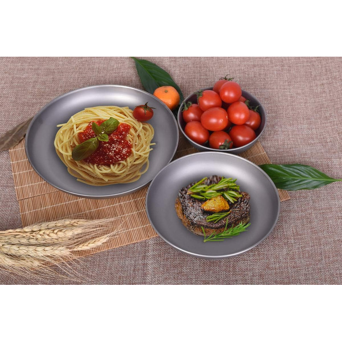 Тарілка для кемпінгу iBasingo Titan Teller 18.5 см: легка, міцна, для пікніка та приготування їжі