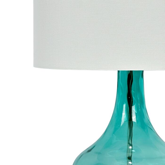 Лампа для столу Relaxdays зі скляною основою та тканинним абажуром