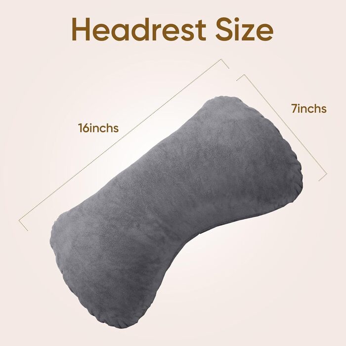 Подушка для сидіння в ліжку для дорослих, з меморі-піною, 63,5 см, зйомний валик для шиї, знімна та пральна наволочка, подушка для спини з подовженими підлокітниками