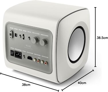 Активний сабвуфер KEF KC62, 1000 Вт (білий)