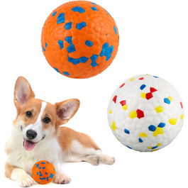 М'яч для собак Darryy, незламний, Ø 7 см, інтерактивна жувальна іграшка для собак - 2 шт.