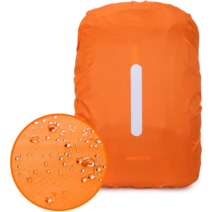 Водонепроникний рюкзак YONO Rain Cover - Світловідбиваючий чохол для рюкзака Літак - Польотна сумка - від 71 до 80 літрів - XXL (помаранчевий)