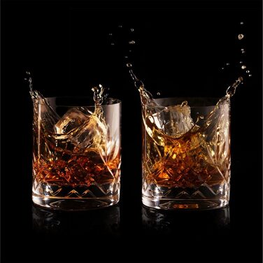 Набір склянок для віскі Wicklow 2 шт. 310 мл - кришталь без свинцю, важке дно, ручна обробка, подарункова коробка
