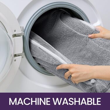 Килимок для ванної кімнати DEXI 60 x 110 см, м'який, нековзний, миючий, сірий