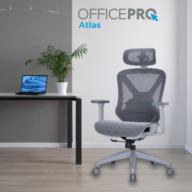 Крісло офісне Officepro Atlas OC630G-DG-DG