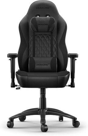 Крісло AKRacing California Gaming Chair, шкірозамінник, 5 років гарантії (Ojai, чорний)