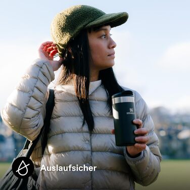 Термокружка Stanley Aerolight Transit - 350 мл, чорна - Зберегає тепло до 6 годин, миється в посудомийній машині, для кави з собою