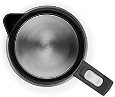 Чайник, 1650 Вт, 2 л. Чайник, 1 л. Скляний чайник, прихований опір нержавіючої сталі, обертання на 360 градусів, бездротове використання - чорний