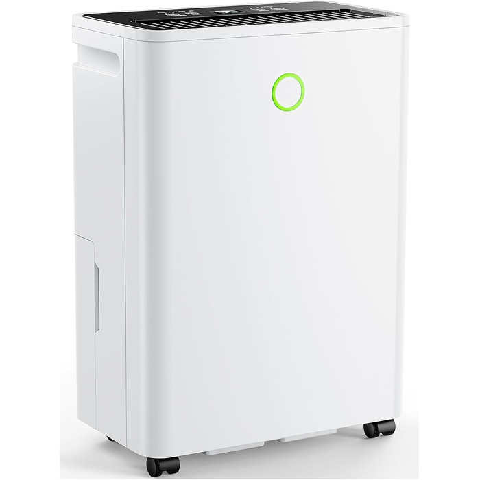 Електричний осушувач повітря 12л/24г з автоматичним та безперервним зливом (шланг у комплекті), для спалень та підвалів, LED-дисплей, тихий, з таймером