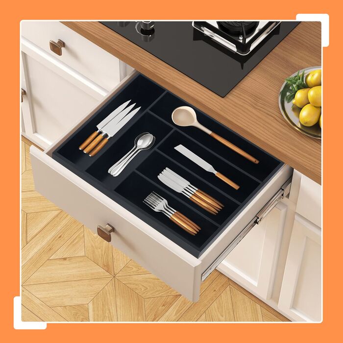 Скринька для столових приборів Relaxdays з бамбука