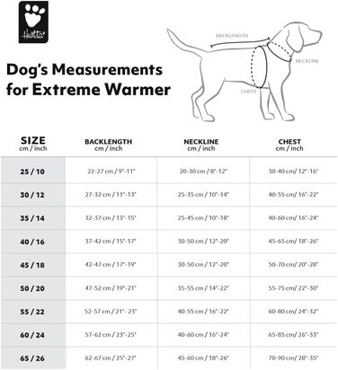 Пальто для собак Hurtta Extreme Warmer ECO, зимова куртка для собак, 30 см (55см, коричневий-помаранчевий)