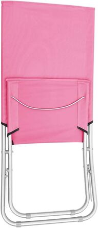 Пляжне крісло Складне крісло Крісло для кемпінгу Складне крісло Садовий стілець Пляжний шезлонг Шезлонг Пляжні стільці Зовнішня тканина (рожевий), 2 шт.
