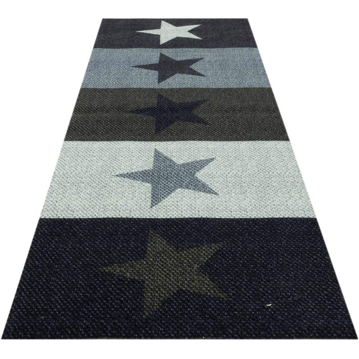 Кухонний бігун ri кухонний килим килим бігун міст зірки зірки / можна прати, розмір Дизайн (близько 45 x 145 см, зірки / різнокольорові)