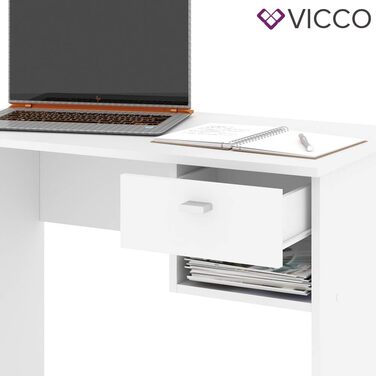 Письмовий стіл Vicco Colin, білий, 90x50 см